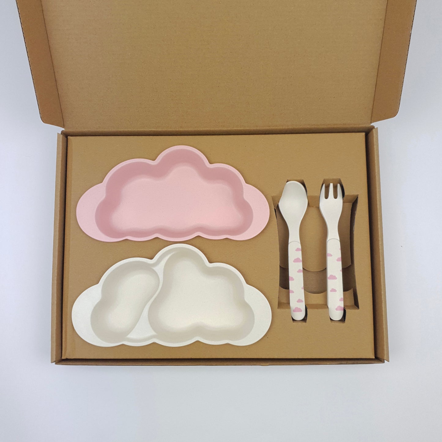 Kids Eco-friendly Bamboo Bowls and Cutlery set